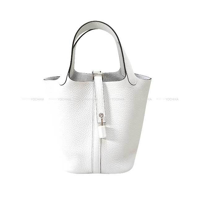 【希少カラー★】HERMES ピコタンロック 18 PM ニューホワイト エルメス ピコタンロックエクラ18/PM ニューホワイト/ セサミ