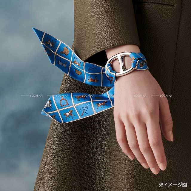 HERMES エルメス スカーフリング 90 シェーヌダンクル シルバー金具 新品