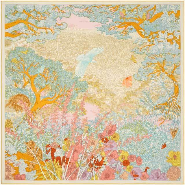 2023年春夏新作 HERMES エルメス スカーフ カレ140 自然回帰 ヴェール  