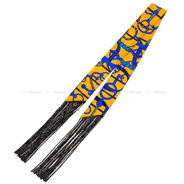 HERMES エルメス スカーフ ツイリー フリンジ 乗馬の装具一式 カリー  