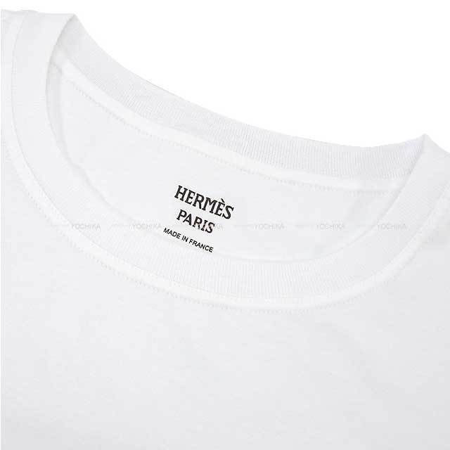 HERMES エルメス 半袖Tシャツ 刺しゅう入り ポケット付  