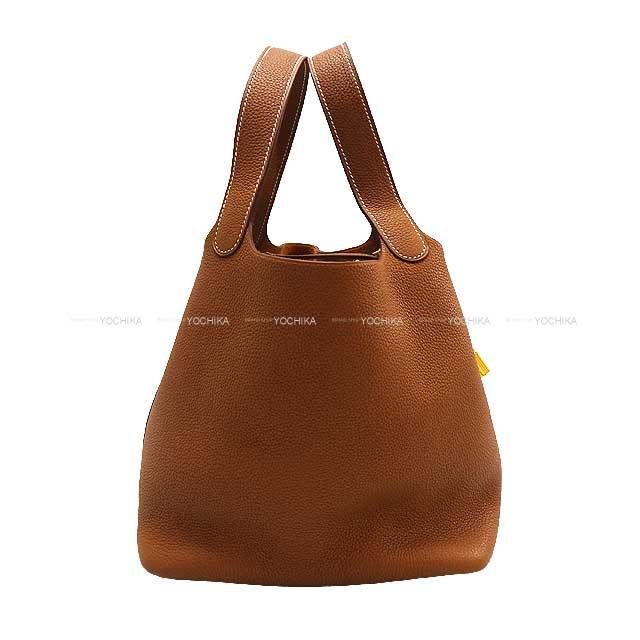 HERMES ピコタンMM トリヨンモーリス D刻印 エルメス ピコタンロック18/PM グラファイト トリヨンモーリス