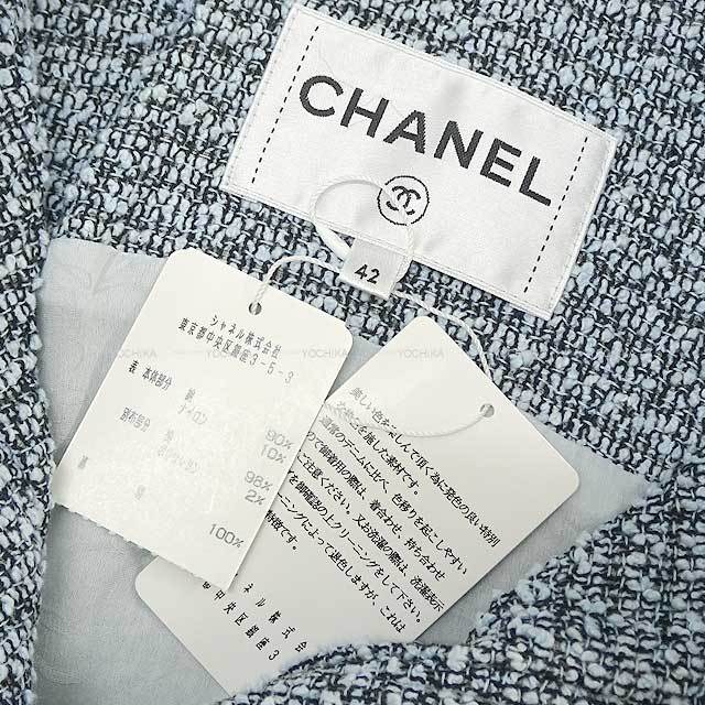 2018年 春夏 CHANEL シャネル ブルゾン ココボタン付 ツイード デニム 