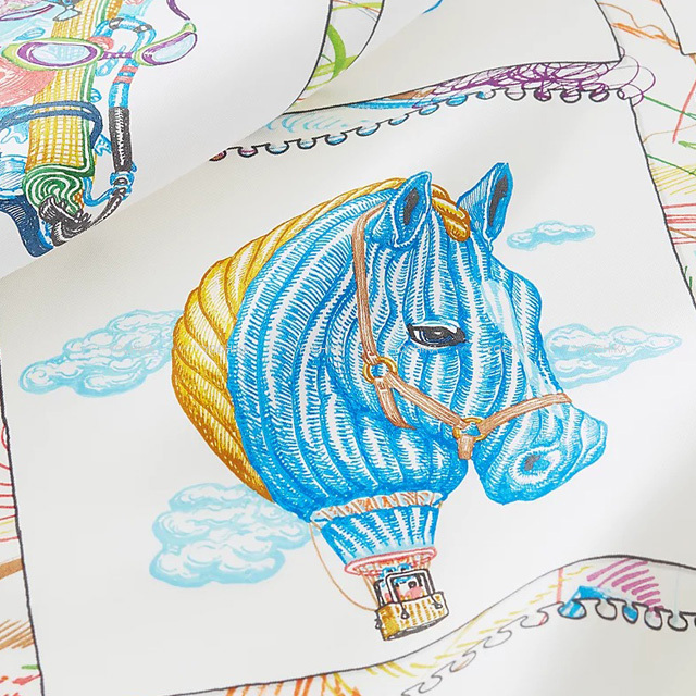 エルメス スカーフ カレ90 シュバロスコープ Chevaloscope HERMES  