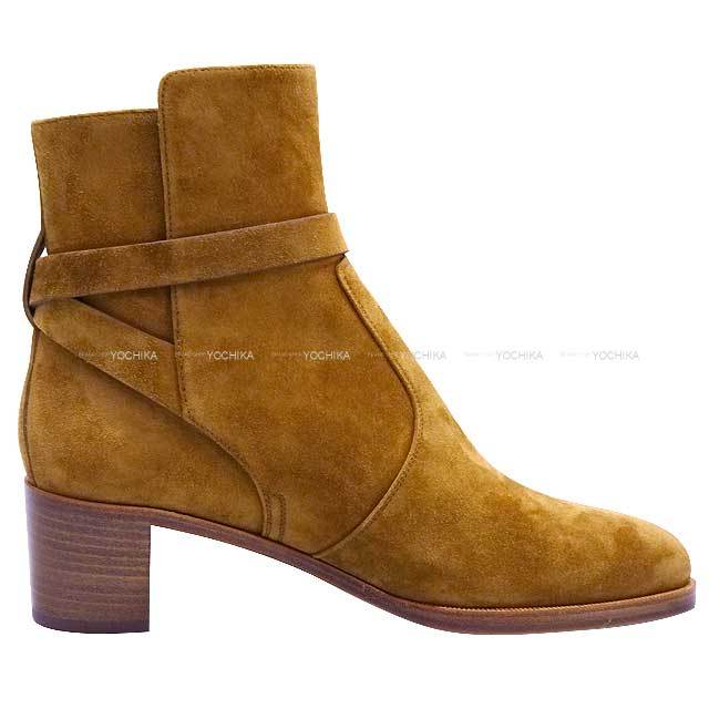 HERMES エルメス ブーツ ショートブーツ フレンチ 50 ケリーベルト #37  