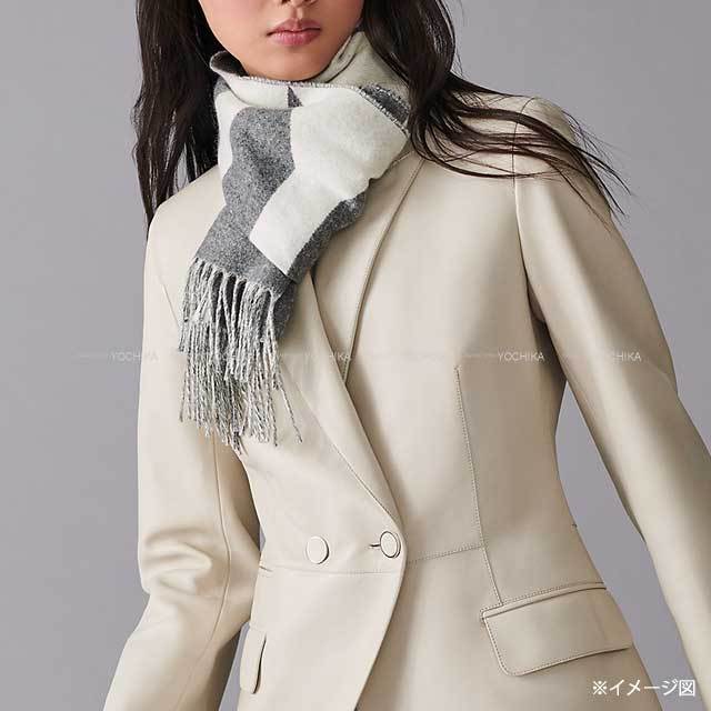 新品未使用 エルメス カシミアマフラー 25×150 転け cm タータン・マイヨン 