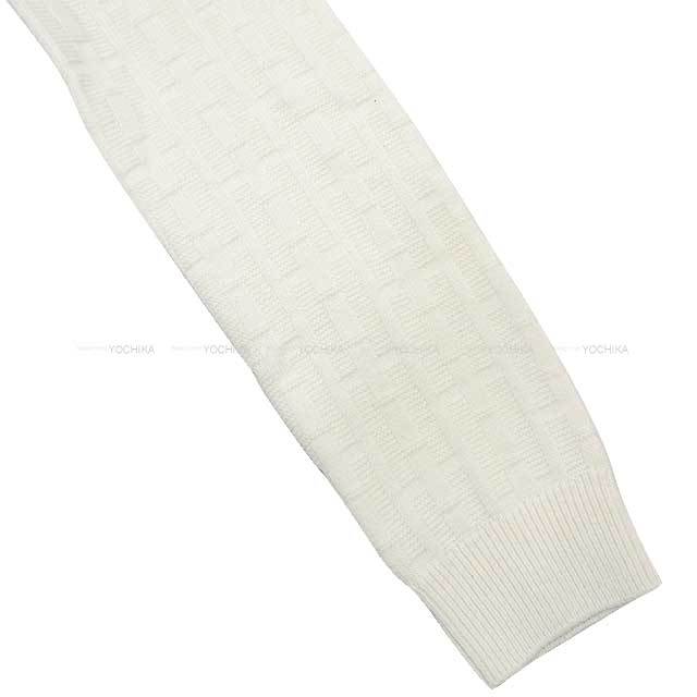 HERMES エルメス ニット レディース Hモチーフ リブ編み クルーネック HERMES エルメス ニット レディース Hモチーフ リブ編み クルー