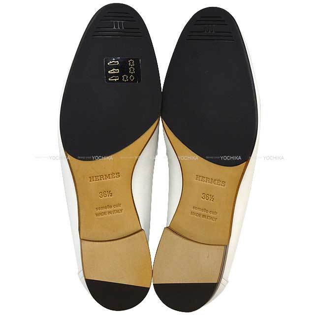 HERMES エルメス ローファー フリンジ モカシン ロワイヤル 白  