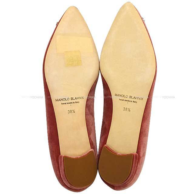 MANOLO BLAHNIK マノロブラニク パンプス フラット ハンギシ ビジュー 
