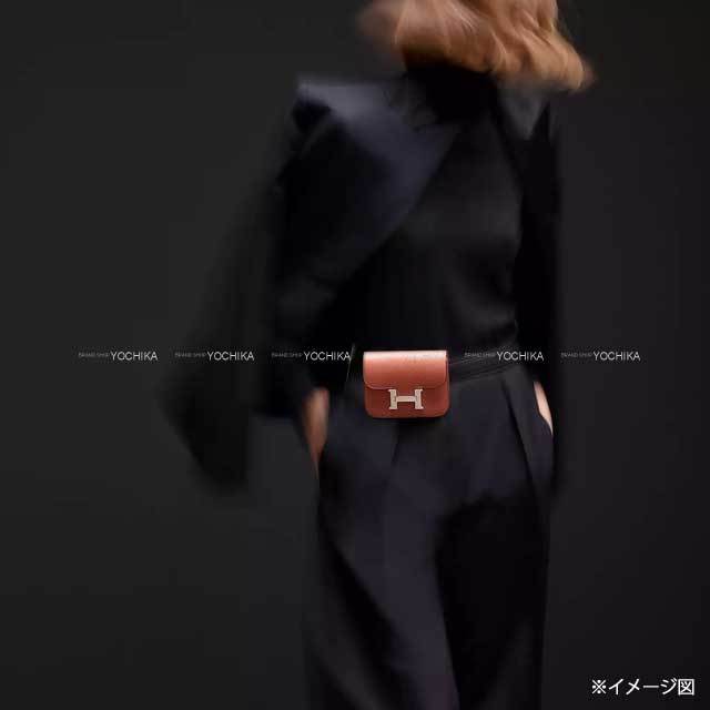 HERMES エルメス 二つ折り財布 コンスタンス スリム ゴールド
