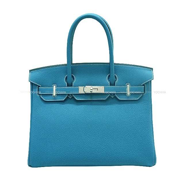 HERMES エルメス ハンドバッグ バーキン30 ニューブルージーン