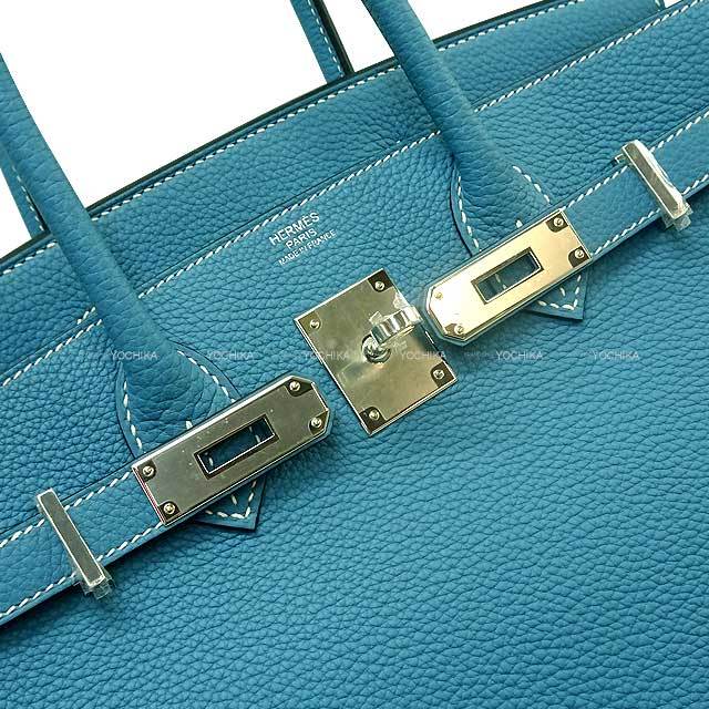 HERMES エルメス ハンドバッグ バーキン30 ニューブルージーン トゴ