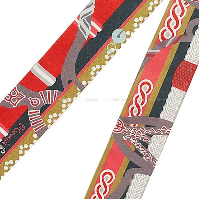 2022年 秋冬 HERMES エルメス スカーフ ツイリー 鐙の幻想 アントラ