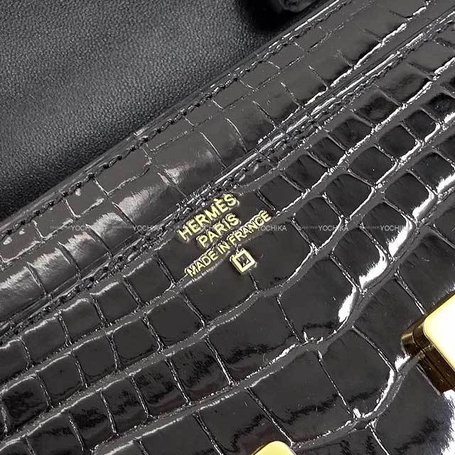 新品未使用　hermesエルメス靴コンスタンス 黒36.5 HERMES エルメス 長財布 コンスタンスロング 黒 (ブラック