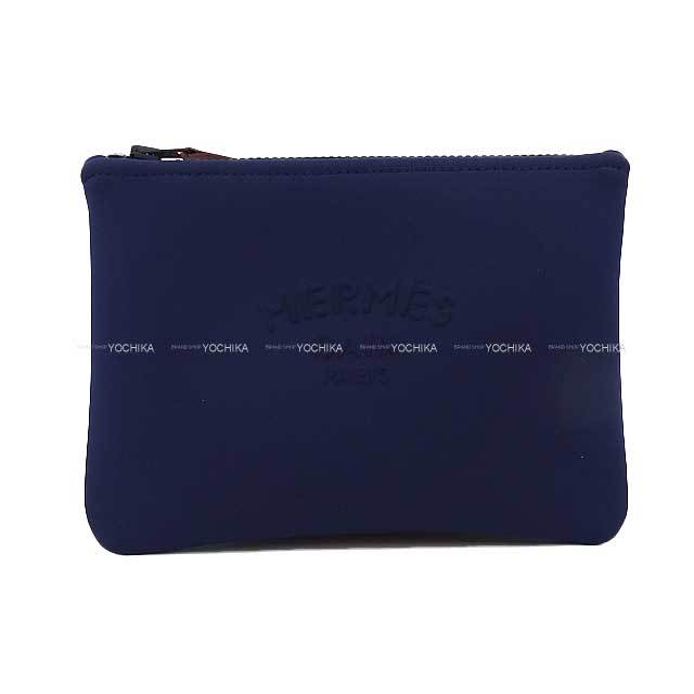 HERMES エルメス ポーチ フラットポーチ ネオバン PM マリン 