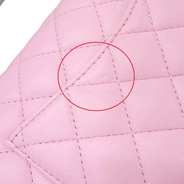 新品同様★シャネル マトラッセ トップハンドル チェーンショルダーバッグ 正規品 シャネル マトラッセ ラムスキン チェーンショルダーバッグ トップ