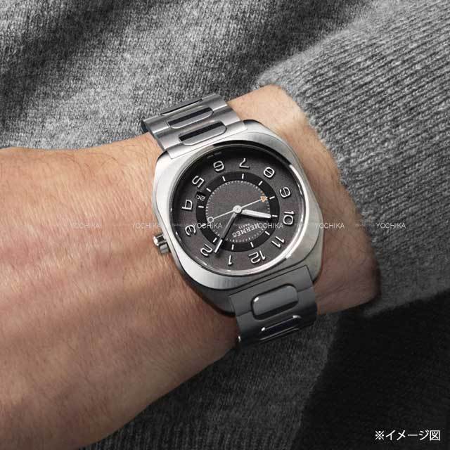 HERMES エルメス 腕時計 メンズ H08 42MM SPI.741.300 自動巻き グレー