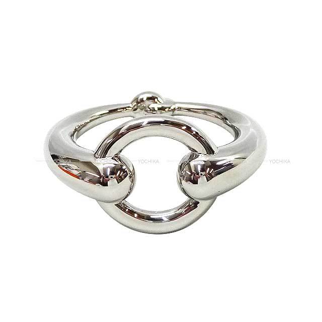 HERMES エルメス スカーフリング 90 モー ホースビット シルバー  