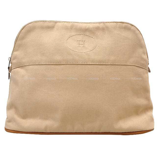 HERMES エルメス ポーチ ボリードポーチ GM ナチュラル コットン100  