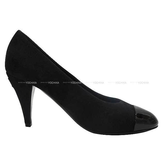 CHANEL シャネル パンプス ヒール ココマーク 黒 (ブラック) スエード  