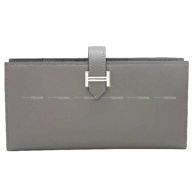 HERMES エルメス 長財布 ベアンスフレ グリメイヤー ヴォー