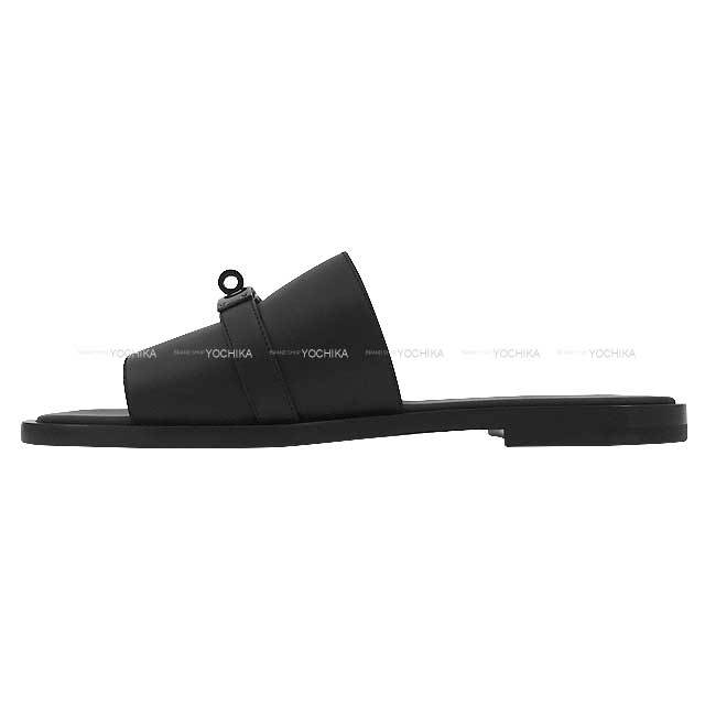 HERMÈS ブラック メンズ サンダル サイズ43 ≪ 新品 ≫ エルメス シプレ メンズ サンダル 黒サイズ 43.5