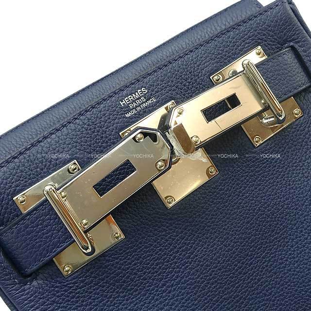 HERMES エルメス ショルダーバッグ アッカド PM ブルーネイビー トゴ