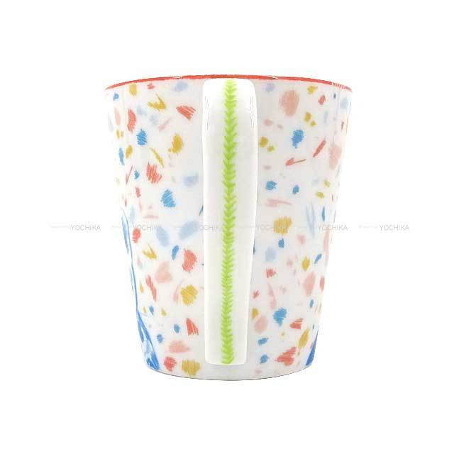 HERMES エルメス マグカップ パスパス ヒョウ＆ウサギ 240ml 白 