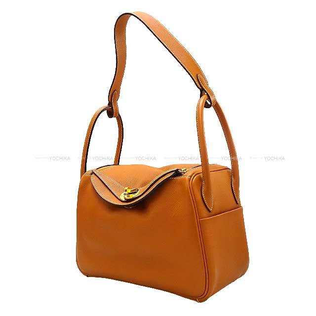 HERMES★エルメスリンディ26 トスカ ショルダーバッグAランク エルメス(HERMES)エルメス リンディ26 ショルダーバッグ