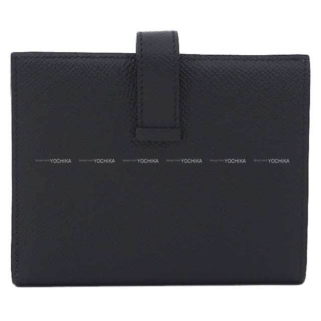 HERMES ベアン コンパクト シェーブル □H刻印 ブラック 財布 HERMES エルメス 財布 ベアンコンパクト 黒(ブラック