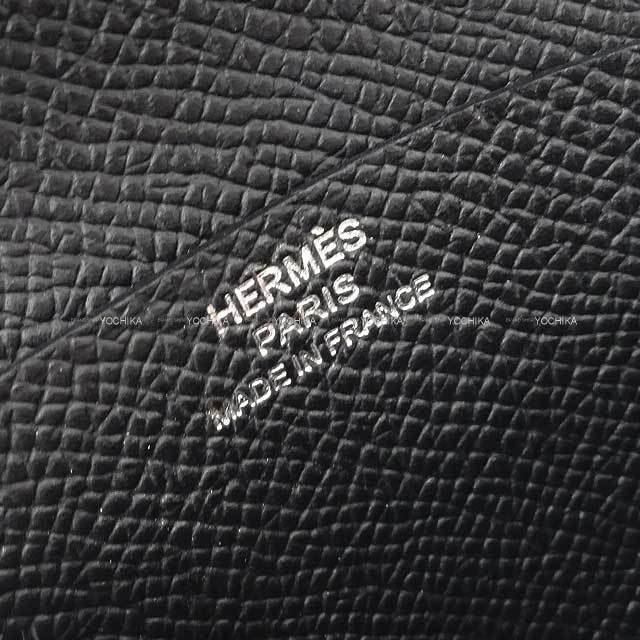 HERMES エルメス 二つ折り財布 ベアンコンパクト 黒 (ブラック