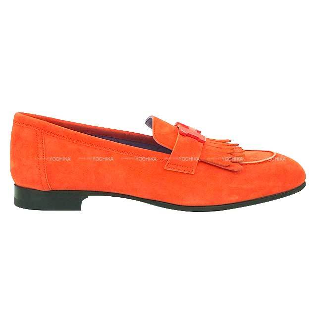HERMES エルメス ローファー フリンジ モカシン ロワイヤル ローズ