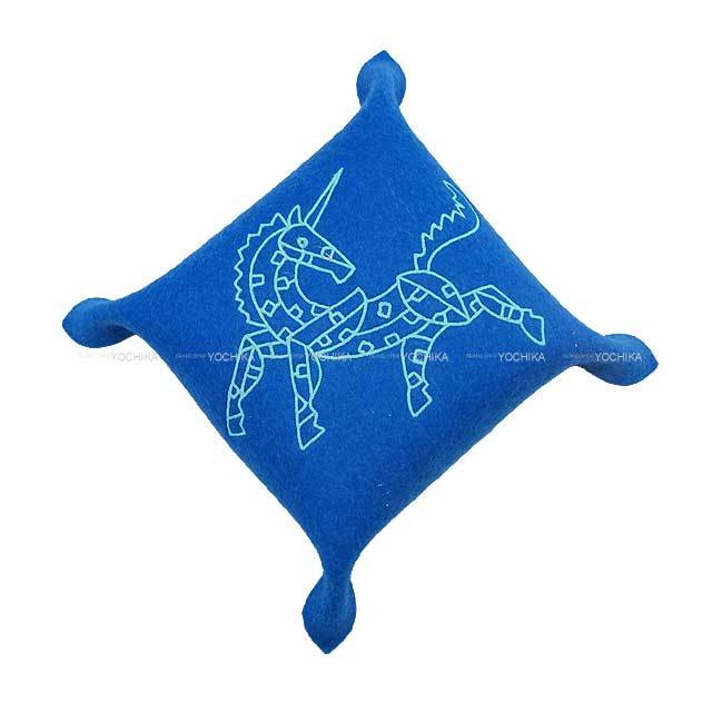 HERMES エルメス トレー ヴィドポッシュ エポペ PM ブルー フェルト 新品