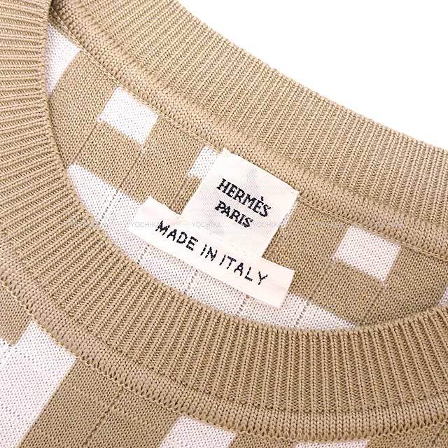 2024年 春夏 HERMES エルメス ワンピース ニット ノースリーブ 