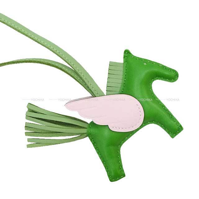 HERMES エルメス バッグチャーム ロデオ ペガサス PM ヴェールユッカ