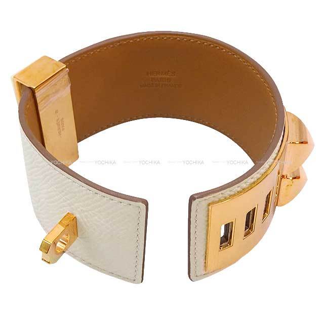 す*)様 エルメスHERMES コリエドシアン　グレージュ系×ゴールド金具T3 HERMES エルメス レザーブレスレット コリエドシアン T2