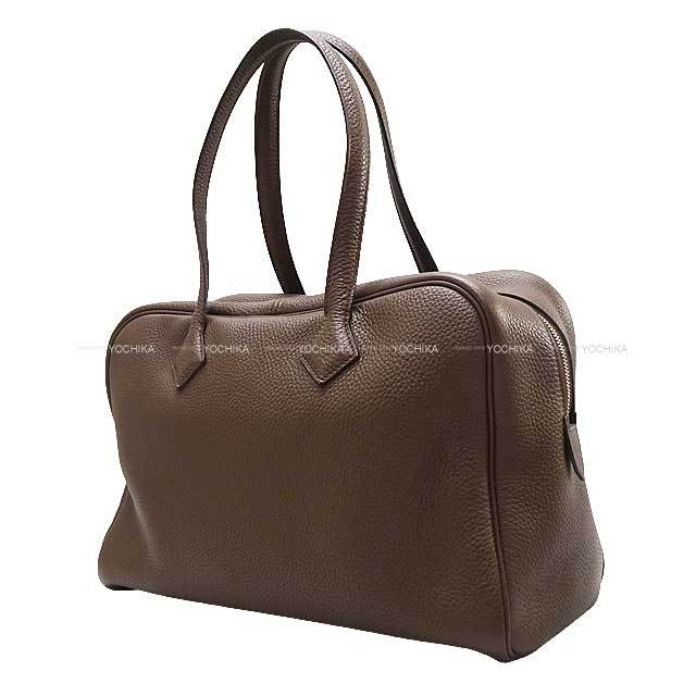HERMES エルメス ショルダーバッグ ヴィクトリア 2 35 カフェ トリヨン
