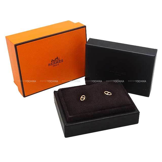 HERMES エルメス ピアス シェーヌダンクル TPM ローズゴールド ローズ  