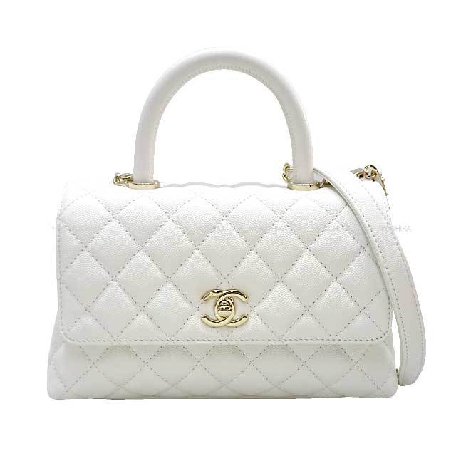 CHANEL シャネル ショルダーバッグ マトラッセ ココハンドル XS 24  