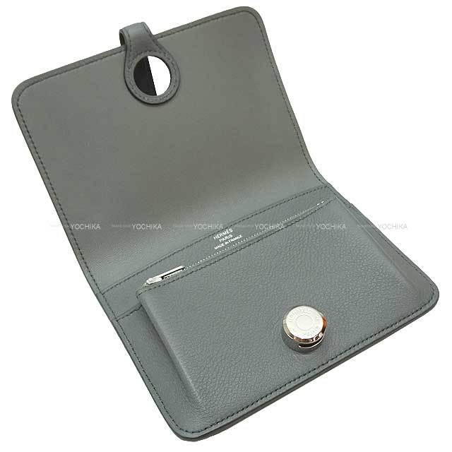 HERMES エルメス 二つ折り財布 ドゴンコンパクト ヴェールアマンド