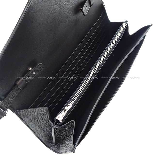 HERMES エルメス 長財布 コンスタンスロング ウォレット トゥーゴー 黒