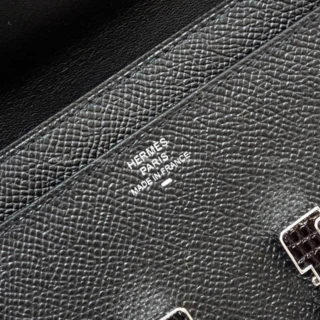 HERMES エルメス 長財布 コンスタンスロング ウォレット トゥーゴー 黒