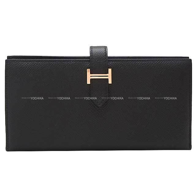 HERMES エルメス 長財布 ベアンスフレ 黒 (ブラック) エプソン