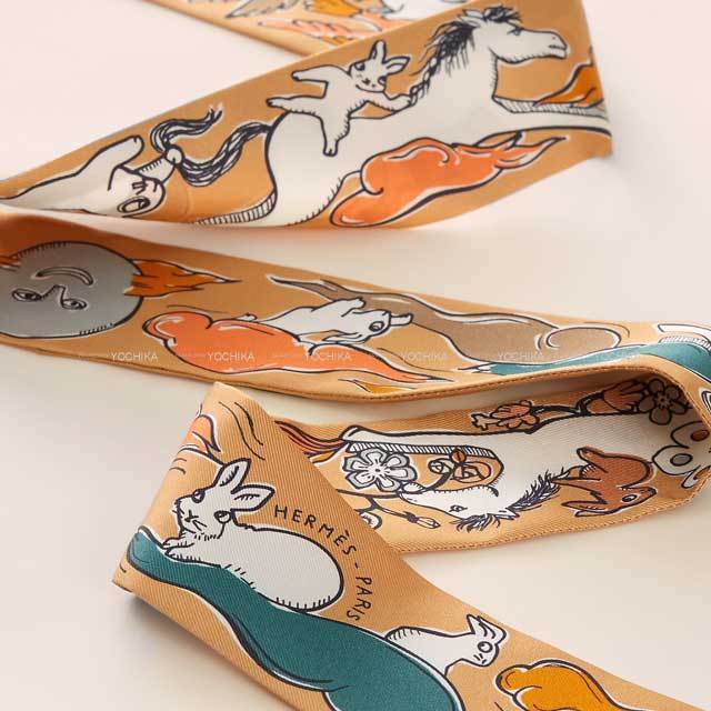 2023年 秋冬 HERMES エルメス スカーフ ツイリー 千と一のウサギ  