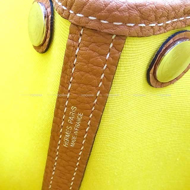 HERMES エルメス トートバッグ ガーデンパーティ 30 TPM ライム 