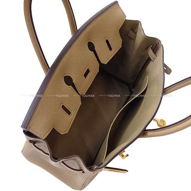 HERMES エルメス ハンドバッグ バーキン25 ベージュマルファ トゴ