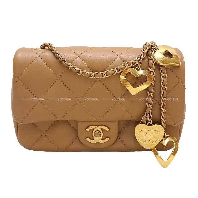 CHANEL シャネル ショルダーバッグ ミニマトラッセ 18 ハートチャーム 