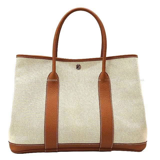 希少！【HERMES】ガーデンパーティー 36 トートバッグ ゴールド HERMES エルメス トートバッグ ガーデンパーティ 36 PM