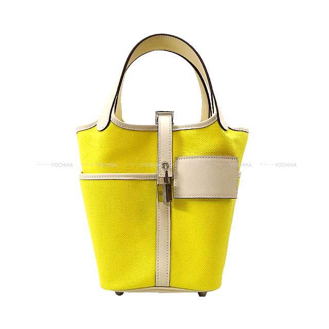 VINTAGE●HERMES●ピコタンロック 18 バッグ イエロー ピコタンロックPM サン イエロー[H056289CK] Picotin Lock PM