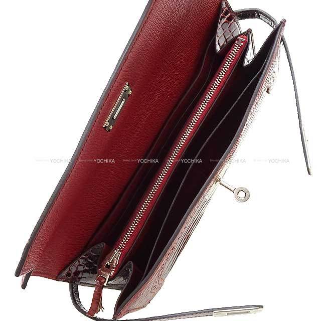 HERMES エルメス 長財布 ケリーウォレット ギリーズ ルージュアッシュ 
